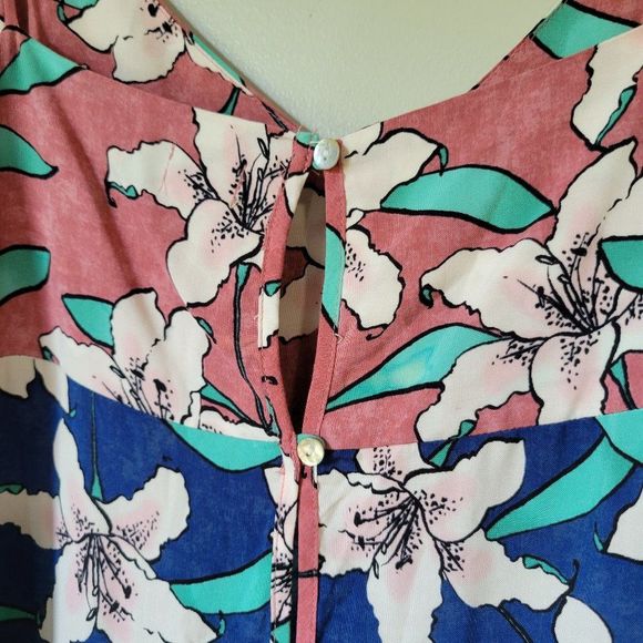 NWT O'NEILL FLORAL V NECK TANK MAXI DRESS SIZE M - Picture 2 of 15